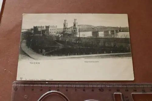 tolle alte Karte Thorn - Eisenbahnbrücke -1900-1910