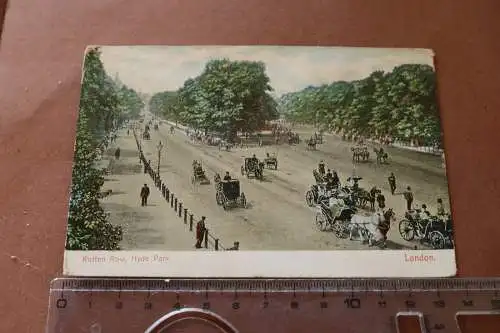 tolle alte Karte  London Rotten Row, Hyde Park 1913