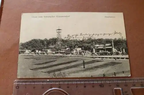 Tolle alte Karte  Gruss Schiessplatz Kummersdorf - Hauptbatterie 1912