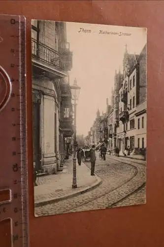 tolle alte Karte  Thorn Katherinen Strasse  - 1911