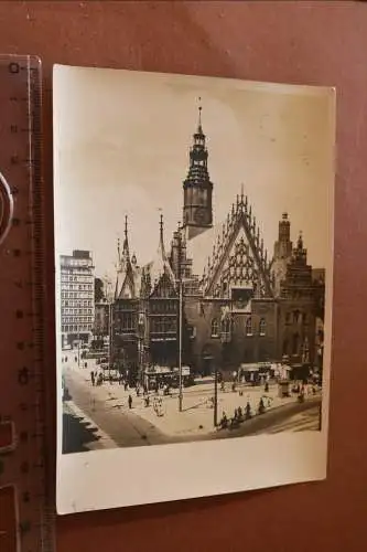 tolle alte Karte-  Rathaus von Breslau 1937