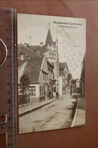 tolle alte Karte-  Nordseebad Cuxhaven Nordersteinstraße - 1911