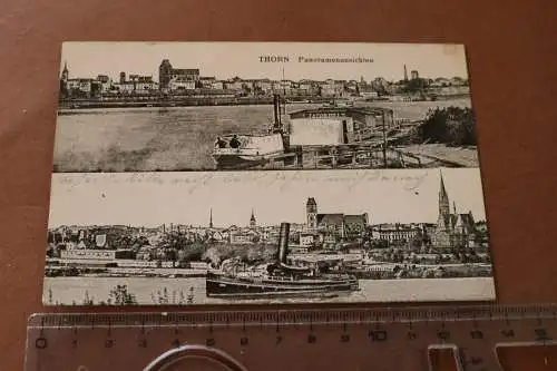 tolle alte Karte  Thorn Panoramaansichten 1915