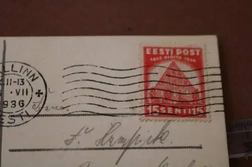 tolle alte Karte Theater Estonia - Tallinn - Estland - 1936