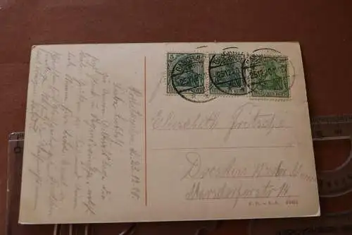 tolle alte Karte Ansichten aus Die Harth - Zeschwitz - Zwenkau  1920