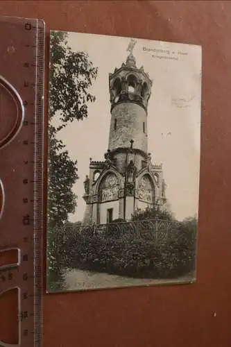 tolle alte Karte  Brandenburg a Havel - Kriegerdenkmal  1907