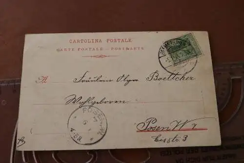 tolle alte Karte  Ansicht - Nervi, Il Porto , Italien - 1904