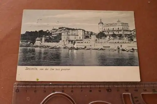 tolle alte Karte  Sassnitz von der See aus gesehen 1905