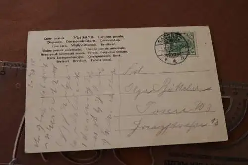 tolle alte Karte  Sassnitz von der See aus gesehen 1905