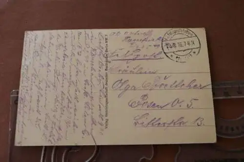 tolle alte Karte Philharmonie Warschau - 1916