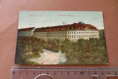 tolle alte Karte  Halle a.d. Saale - Frankesche Stiftungen 1921