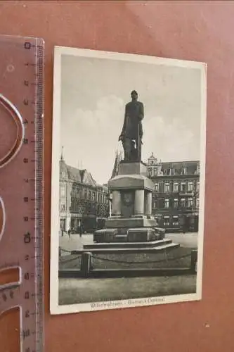 tolle alte Karte  Wilhelmshaven Bismarck-Denkmal 1911