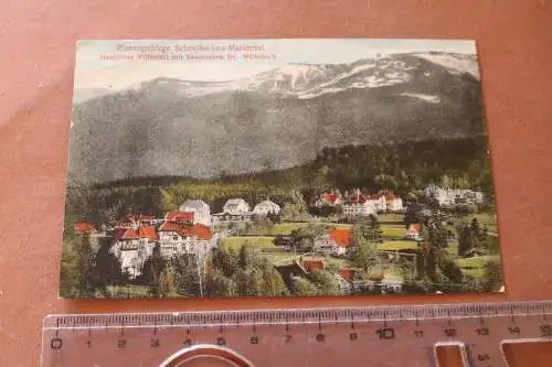 Tolle alte Karte Riesengebirge - Schreiberhau- Mariental - östl Villenteil 1912