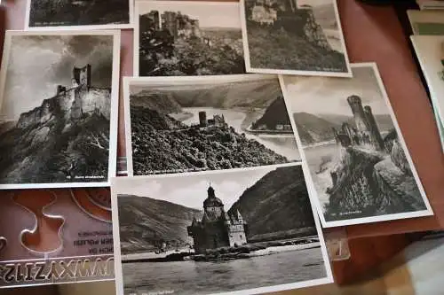 tolle alte Mappe - Rheinische Burgen und Landschaften  zwölf Postkarten 