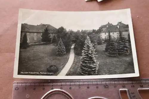 tolle alte Karte - Hausen Kaserne Parkanlagen - Freiberg Sachsen 1940 