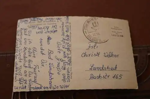 tolle alte  Karte Turnverein 1860 e.V. - Solbad Windsheim 60er Jahre