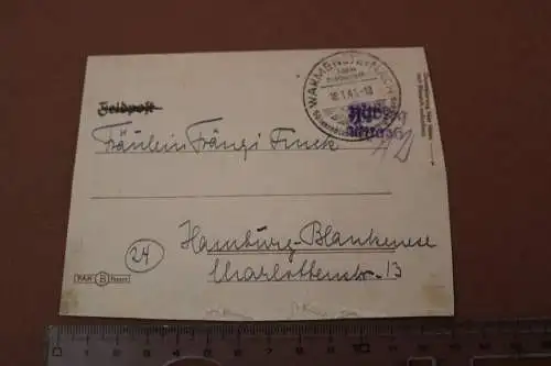 alter Brief  1946 nur mit Stempel Warmensteinach 