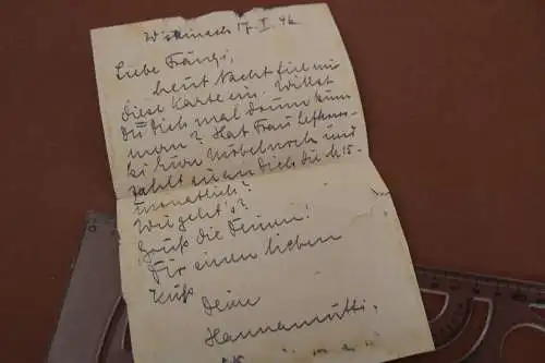 alter Brief  1946 nur mit Stempel Warmensteinach 