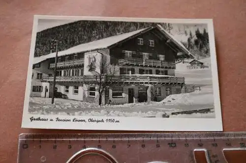 tolle alte Karte - Gasthaus und Pension Löwen Oberjoch  20-30er Jahre