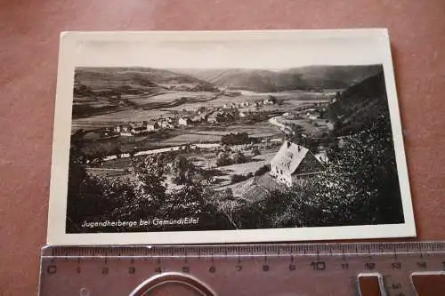 tolle alte Karte - Jugendherberge bei Gmünd / Eifel 1951