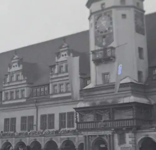 tolles altes Negativ - Altes Rathaus Leipzig   30-40er Jahre