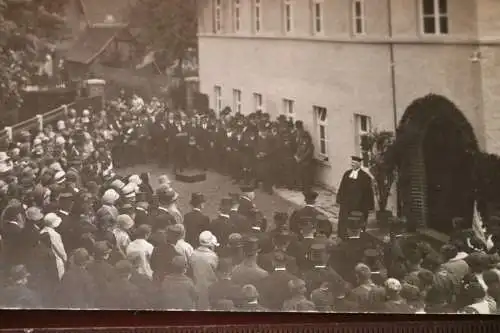 tolles altes Foto - ganz viele Männer mit Zylinder - zwei Priester ?? 1910-30 ?