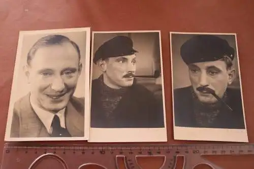 drei tolle alte Fotos - Schauspieler Walter Eckardt-Martens - Theater DDR ? 