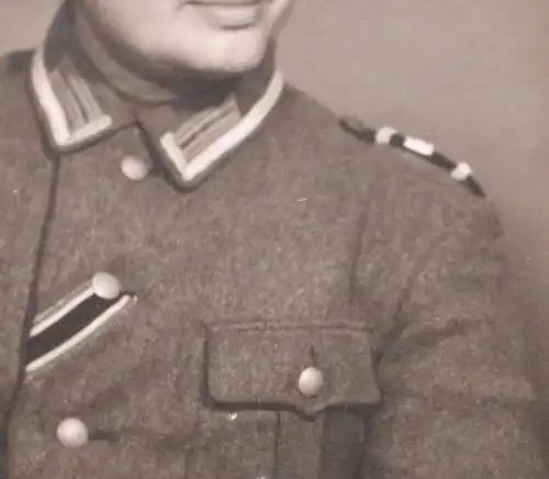 tolles altes Foto - Portait eines Soldaten mit Frau - Bünde - 30-40er Jahre