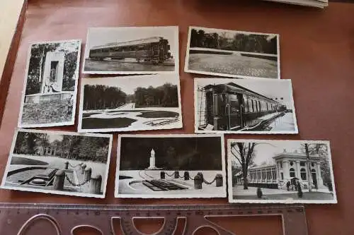 acht alte tolle Fotos - Kleinbildserie Compiégne - Waggon Waffenstillstand 