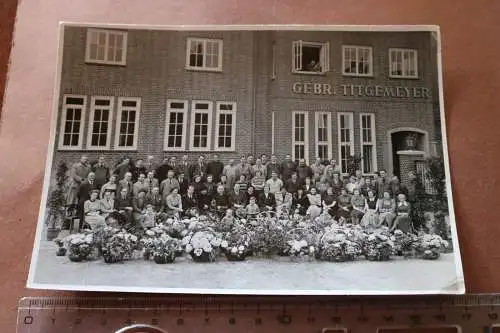 tolles altes Gruppenfoto - Jubiläum ?  Firma Gebrüder Titgemeyer Osnabrück 