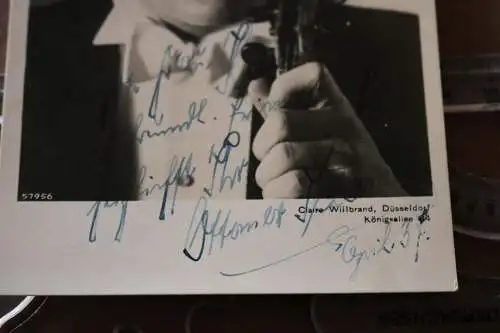 tolle alte Karte - Geigenspieler Ottomar Schumer - 1937 - original signiert 