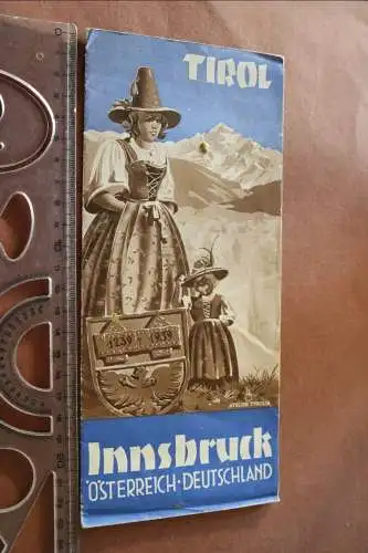 tolles altes Werbeprospekt - Tirol - Inssbruck 1939