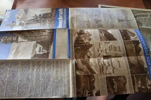 tolles altes Werbeprospekt - Tirol - Inssbruck 1939 