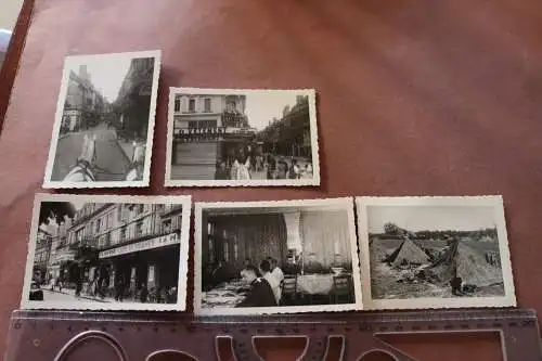 Fünf tolle alte Fotos eines Soldaten - Frankreich Moulins ? Gd Hotel de l´Allier