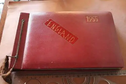tolles altes Album - Englandreise - 1955 - über Belgien - 67 Fotos 