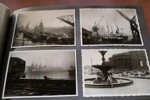 tolles altes Album - Englandreise - 1955 - über Belgien - 67 Fotos 