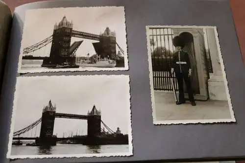 tolles altes Album - Englandreise - 1955 - über Belgien - 67 Fotos 