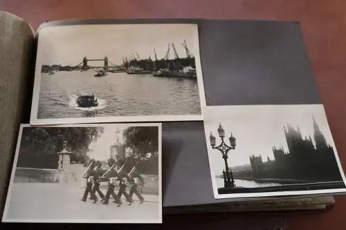 tolles altes Album - Englandreise - 1955 - über Belgien - 67 Fotos 