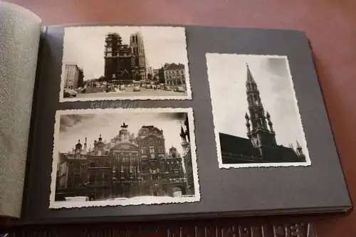 tolles altes Album - Englandreise - 1955 - über Belgien - 67 Fotos 