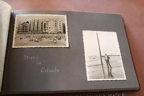 tolles altes Album - Englandreise - 1955 - über Belgien - 67 Fotos 