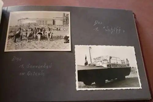 tolles altes Album - Englandreise - 1955 - über Belgien - 67 Fotos 