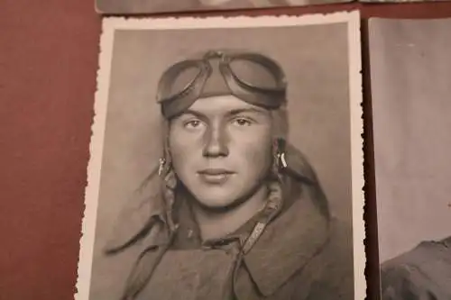 sechs tolle alte Fotos - Portraits einer Frau - Pilotin ?? berühmt ?? 20-40er Ja