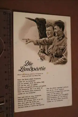 Alte Liedkarte - Die Landpartie