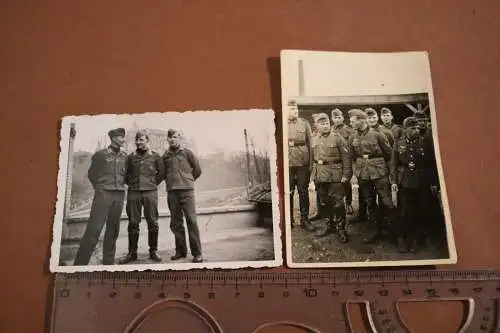 Zwei alte Fotos - Soldaten Luftwaffe und Heer