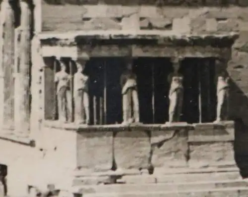 tolles altes Foto Portal  Karyatiden Erechtheion-Tempel Akropolis  Athen 1935