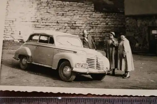 tolles altes Foto Oldtimer Opel Olympia ?? 50er Jahre - Zonenkennzeichen