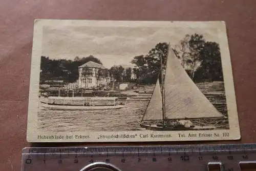 tolle alte Karte - Hohenbinder bei Erkner Strandschlößchen 1921