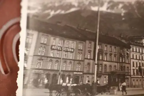 tolles altes Foto - Gebäude - Hotel Europa, Hotel Victoria - Berge - Ort ???