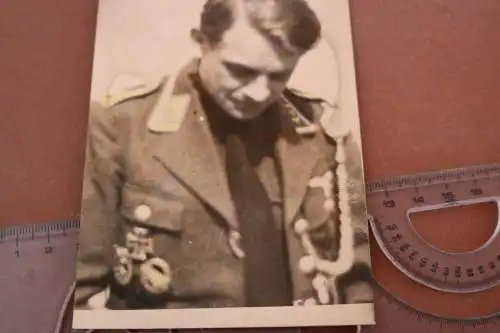 Tolles altes Foto - Portrait Fallschirmjäger mit EK I ; Schützenschnur