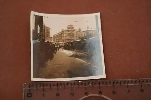 Tolles altes Foto -  Personen Stadt - Strassenbahnen - Ort ?? 20er Jahre